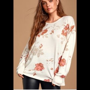 Free People Arielle print long sleeve